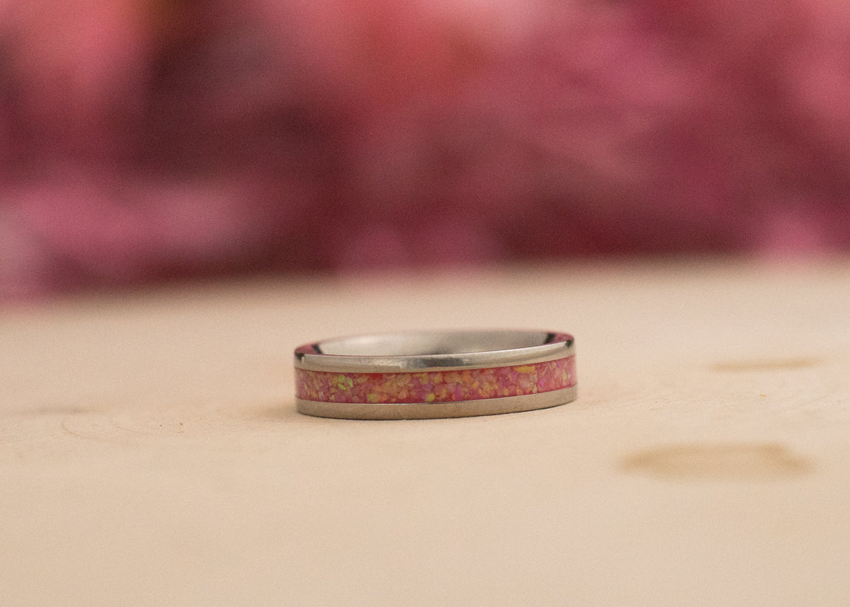 Blush — Stainless Steel Ring — handcrafted ring detail view 7