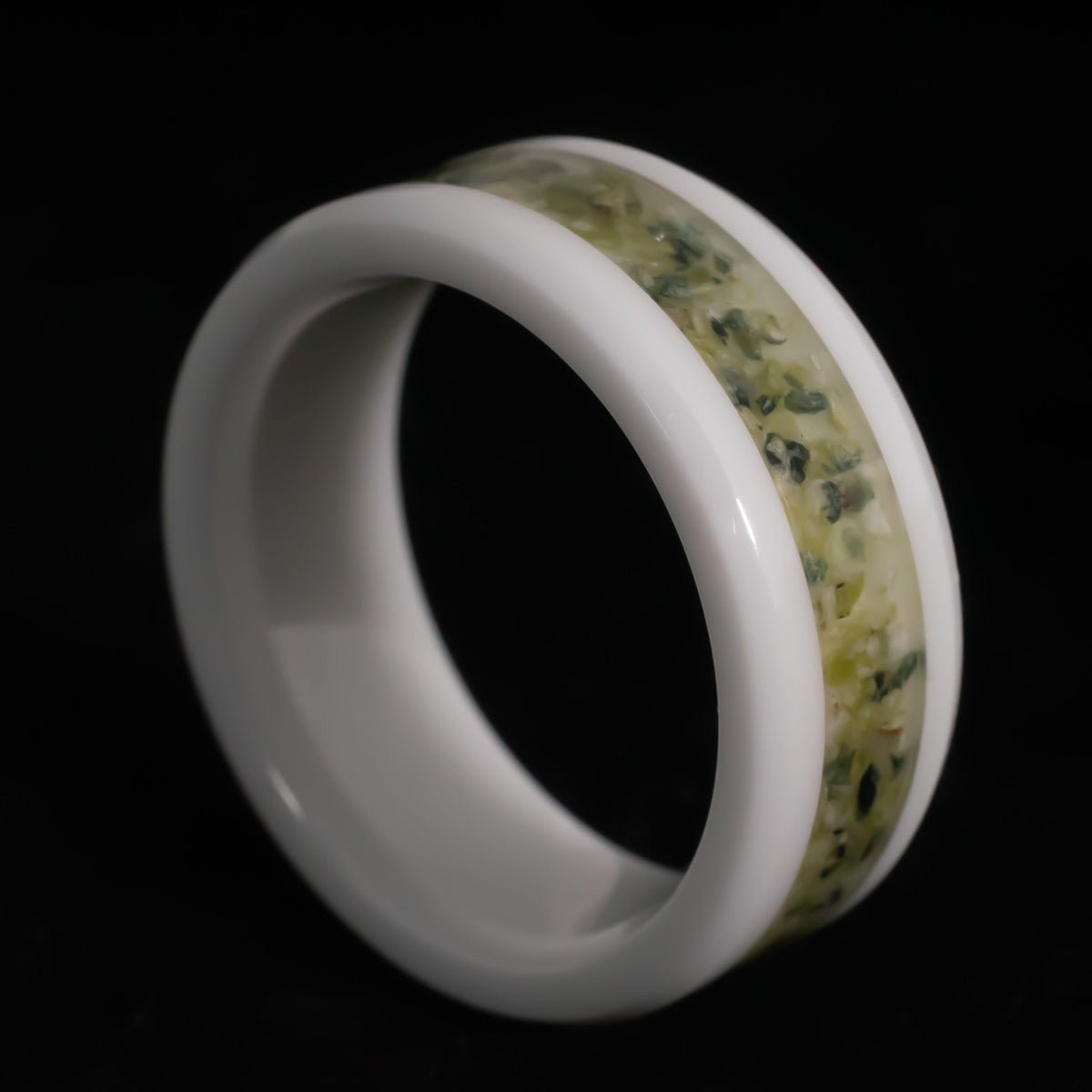 Jade AfterGlow Ring — handcrafted ring detail view 3