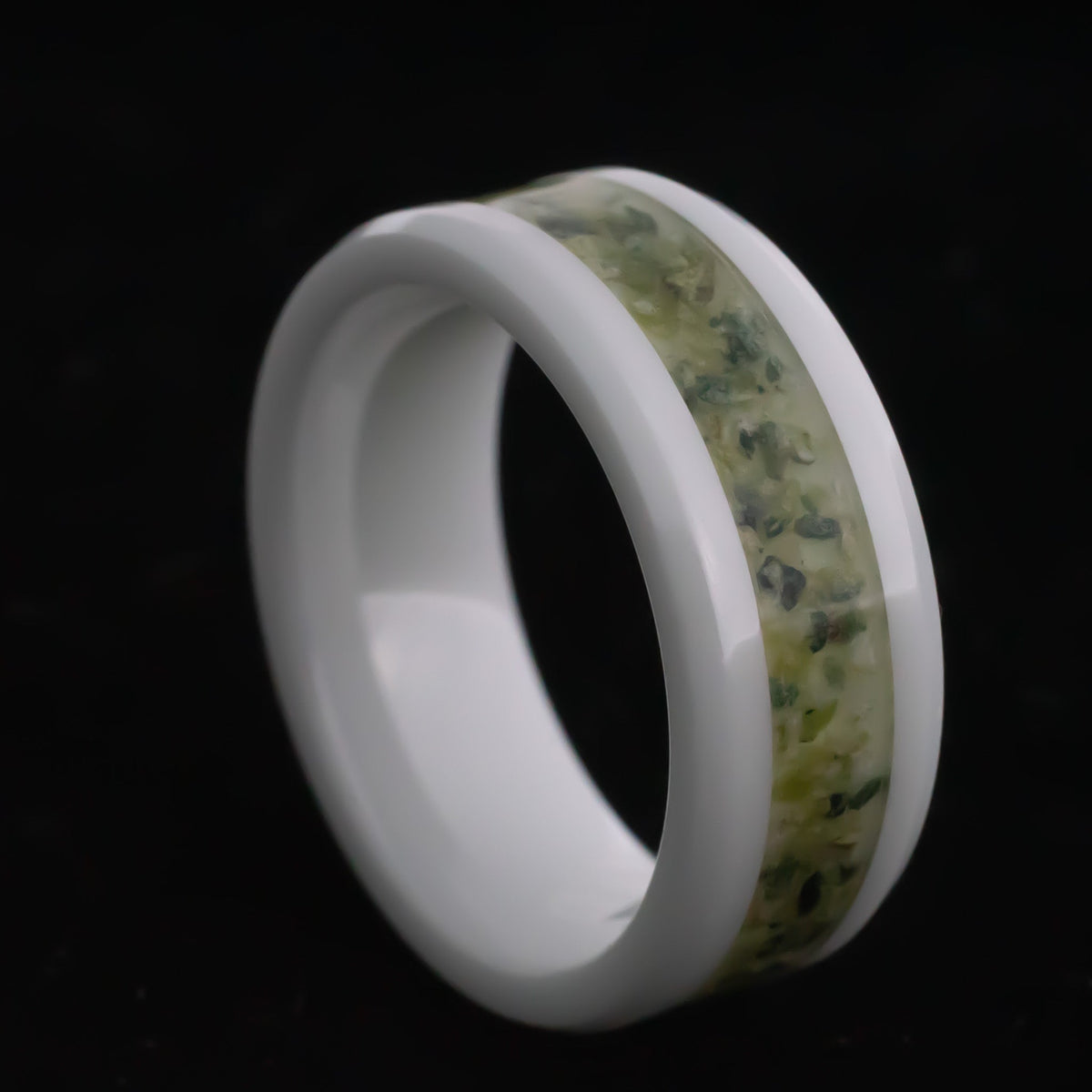 Jade AfterGlow Ring — handcrafted ring detail view 4
