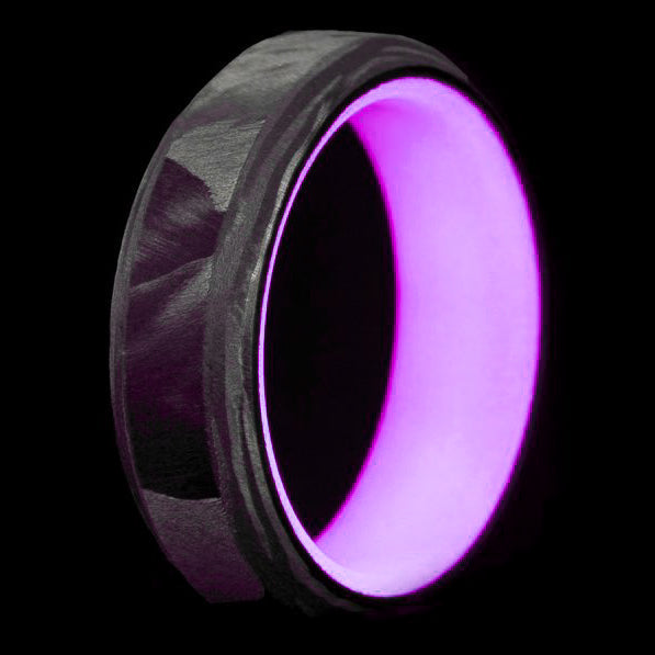 The F1 Carbon Fiber Lume Ring shown with color and design variations 9