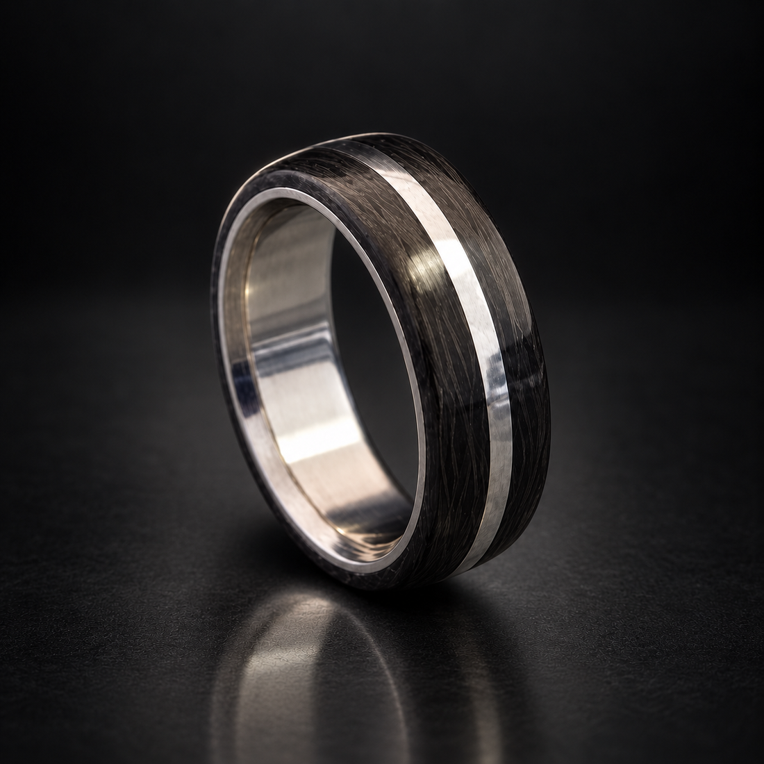 TITAN ORACLE | Carbon Fiber Titanium Ring — uniform collection hero image