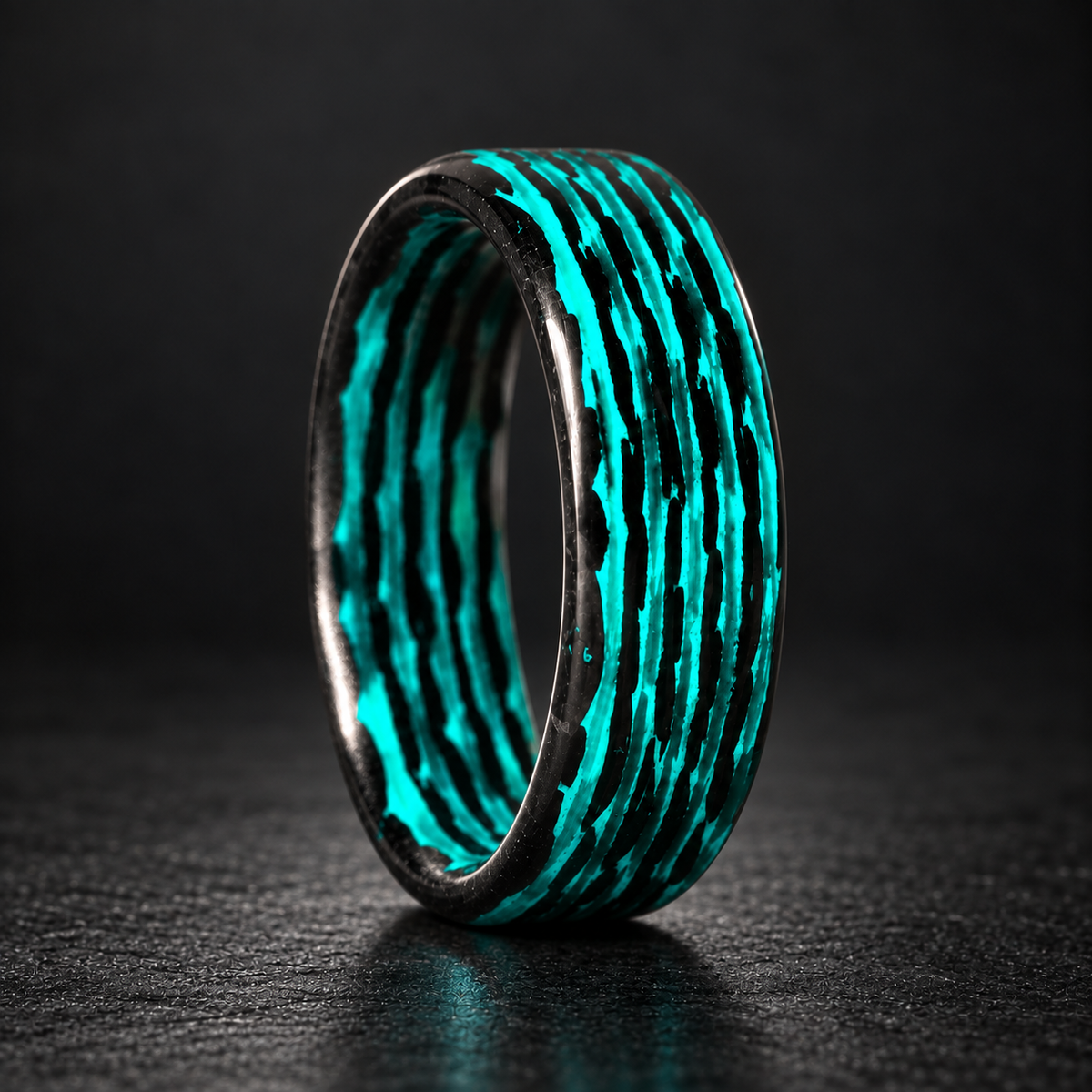 Aqua Matrix Lume Carbon Fiber Ring — uniform collection hero image