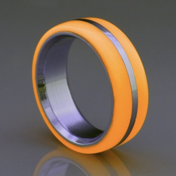 Titanium Oracle Glow Ring — handcrafted ring detail view 4