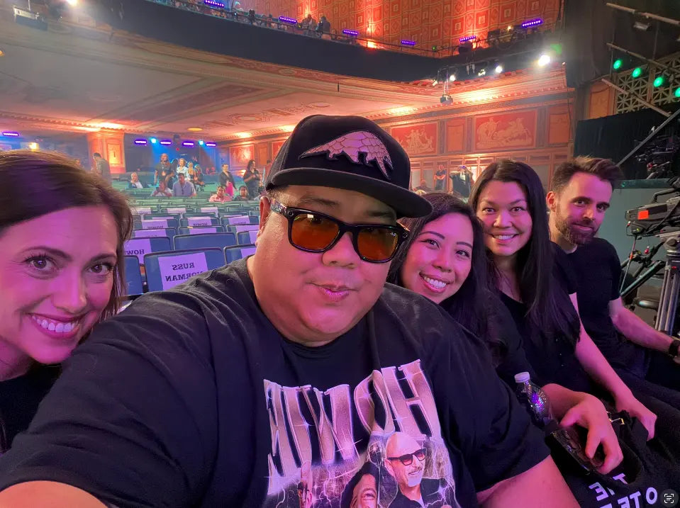 Sunny and The Black Pack together at a live music venue